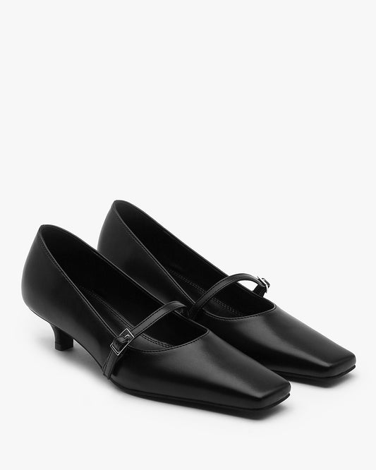 LUIS Buckle Pumps_Black