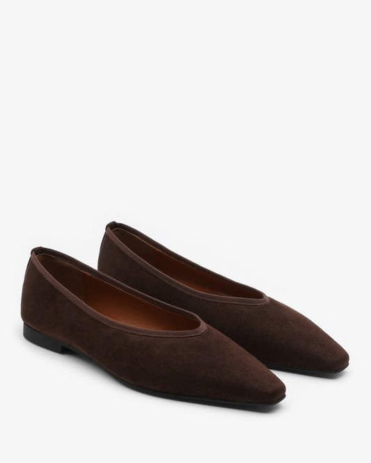 MUSE Suede Flats_Brown