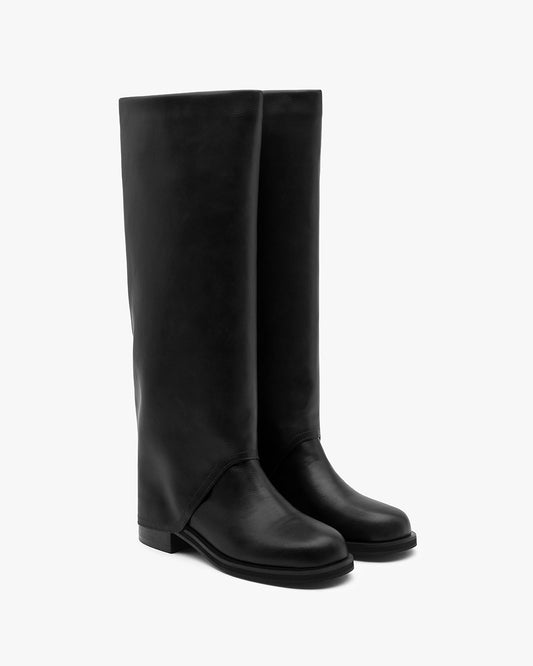 TIDE Folding Long Boots_Black