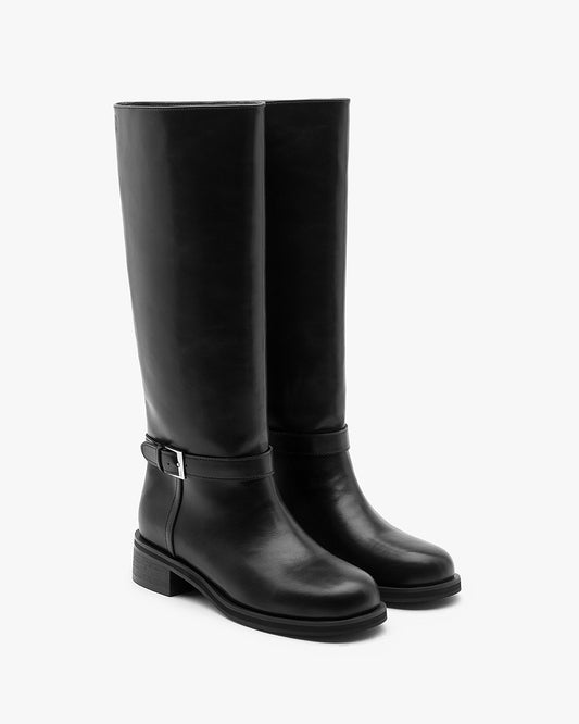 TEO Buckle Long Boots