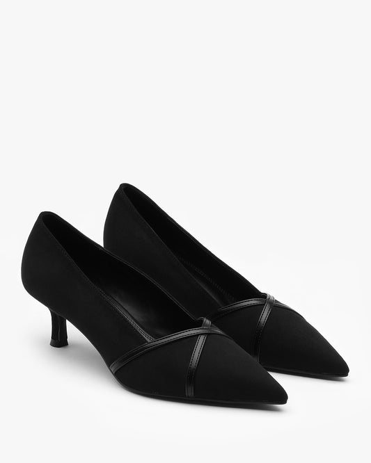 VEIN Suede Pumps_Black