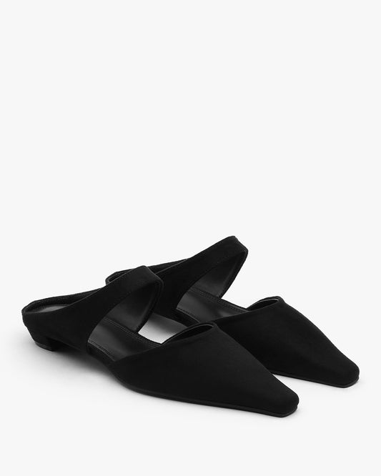VENI Suede Mules_Black