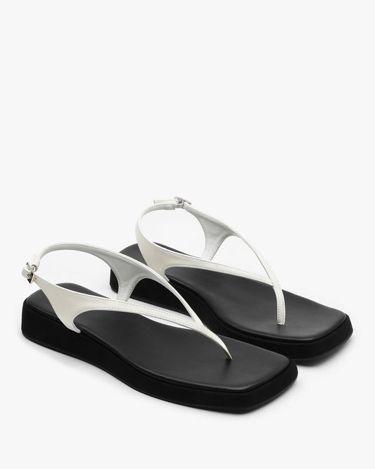 ROS Platform Sandals_White