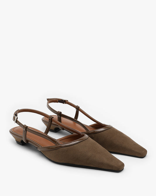 SOHO Suede Slingbacks_Brown