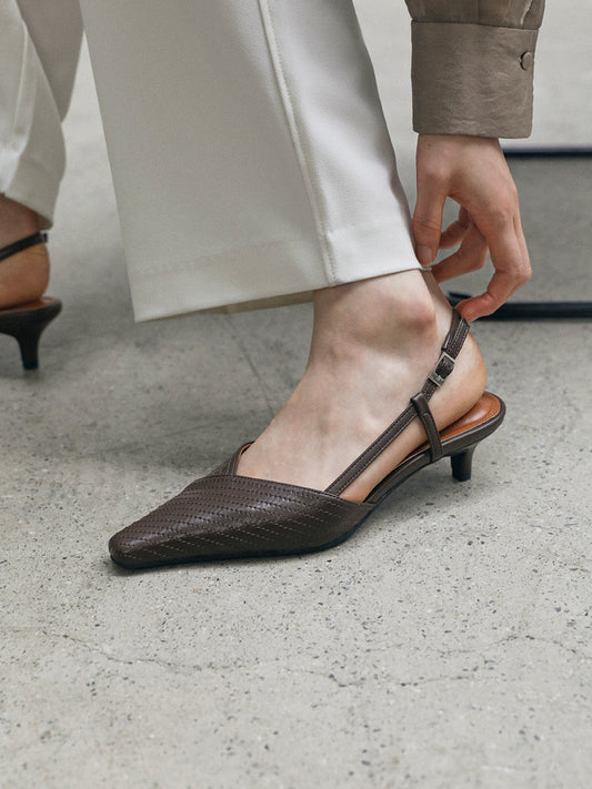NOIA Stich Slingbacks_Brown