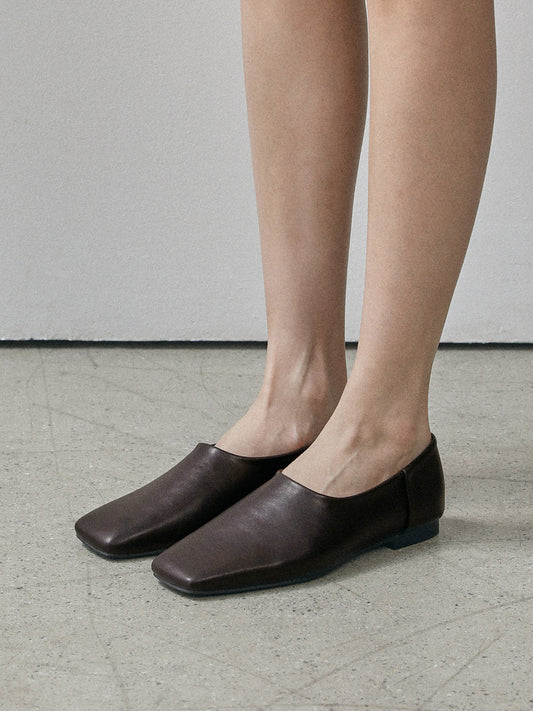 NOUV Square Flats_Brown