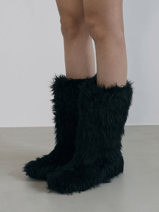 NOSI Fur Middle Boots_Black