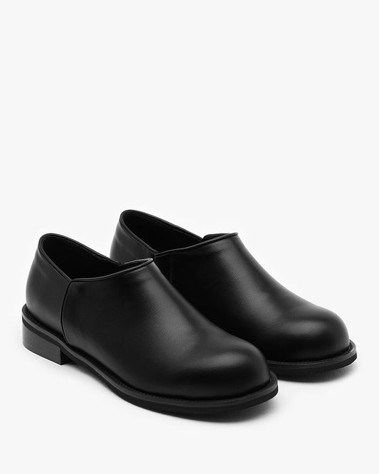 MONT Bold Round Loafers_Black