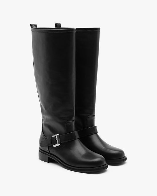 PETO Buckle Long Boots