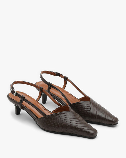 NOIA Stich Slingbacks_Brown