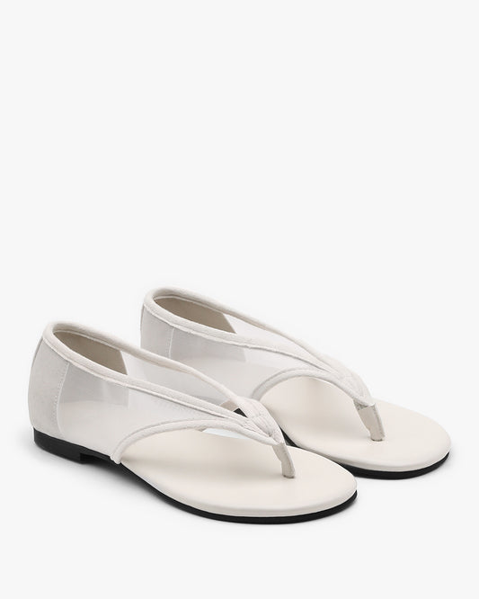 NAV Mesh Sandals_Ivory