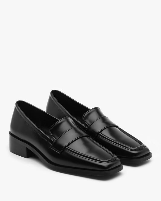 ANTO Square Loafers_Black