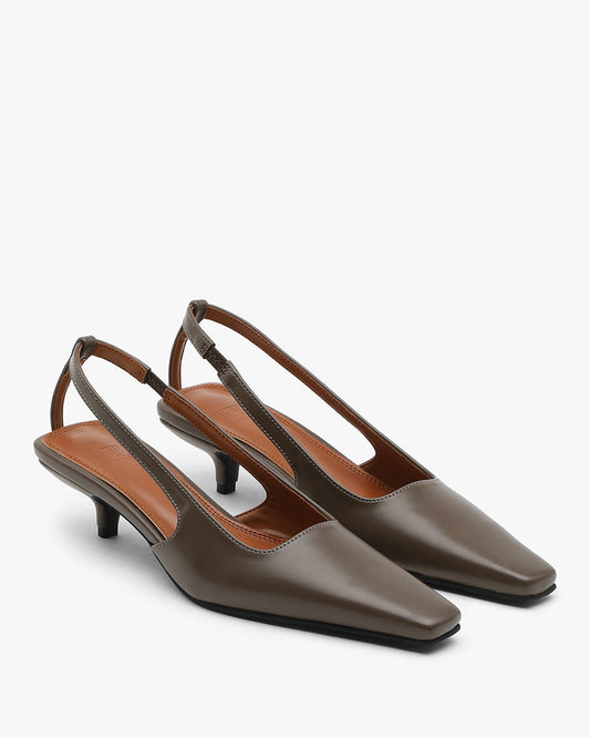 SOIL Square Slingbacks_Darkbeige