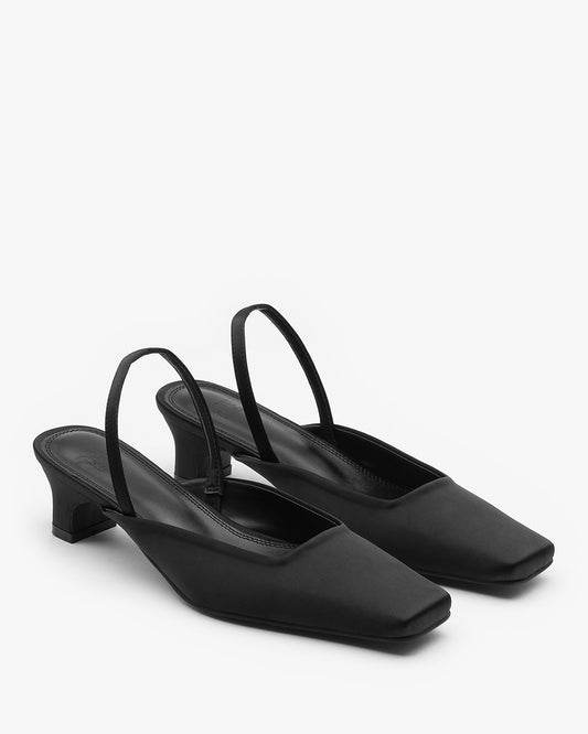 NAIN Satin Slingbacks_Black