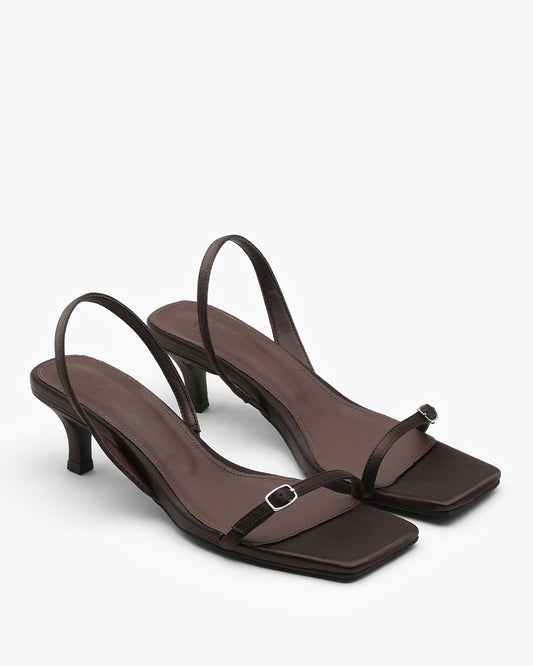 NOR Buckle Slingback Sandals_Brown