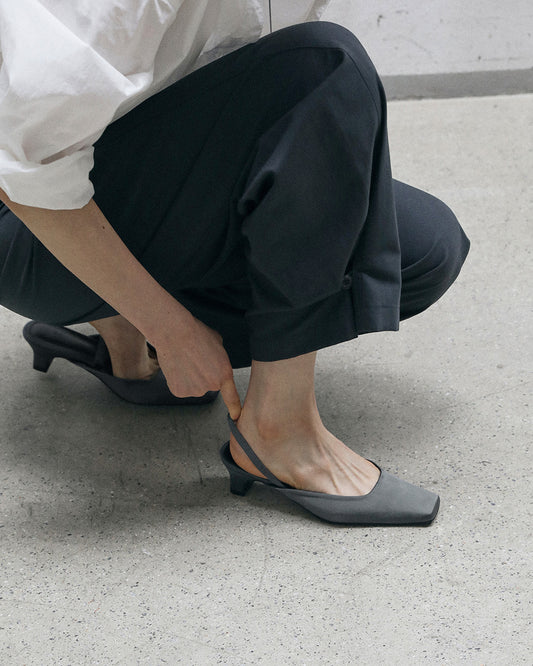 NAIN Satin Slingbacks_Gray