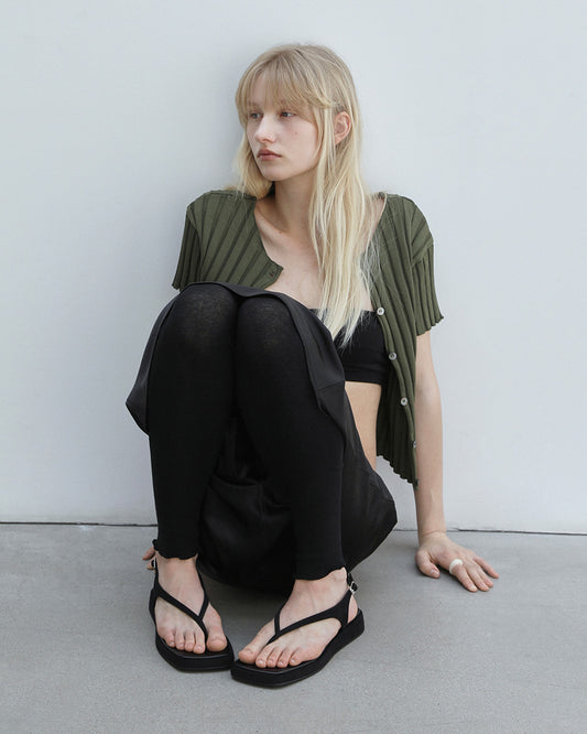 ROS Platform Sandals_Black Suede