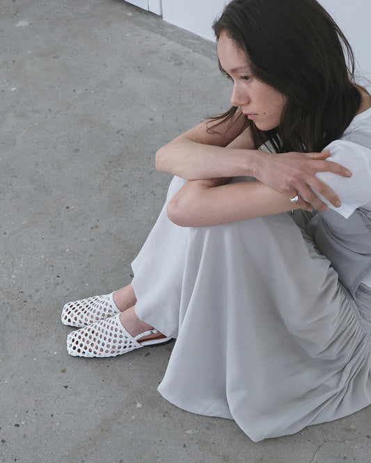 MUAH Net Sandals_White