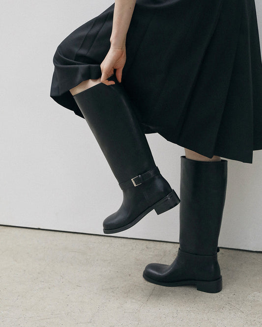 TEO Buckle Long Boots