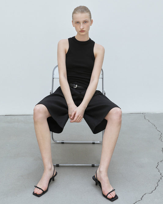NOR Buckle Slingback Sandals_Black