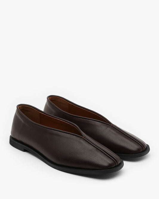 ODE V-Cut Flats_Darkbrown