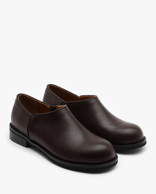 MONT Bold Round Loafers_Brown