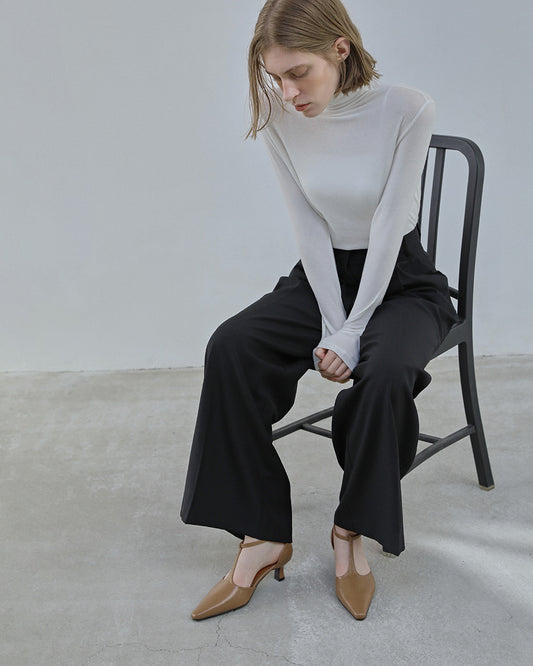 NOII T Strap Pumps_Camel